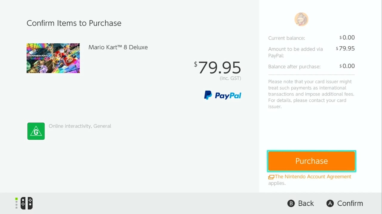 Как привязать paypal к nintendo eshop